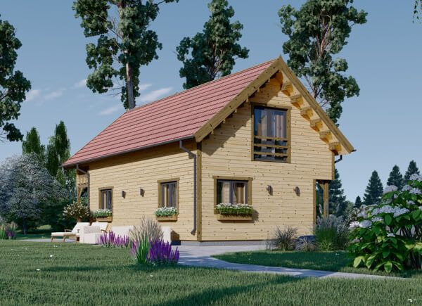 Fritidshus AURA (Isolerad, 66 mm + fasadbeklädnad), 80 m² avp.ui.product_images.thumbnail 1