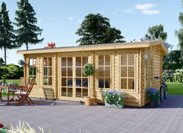 Attefallshus DEVON (44 mm), 6x4 m, 24 m² avp.ui.product_images.thumbnail 1