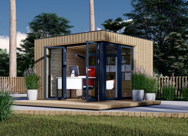Friggebod PREMIUM (isolerad, 34 mm + fasadbeklädnad), 3x3 m, 9 m² avp.ui.product_images.thumbnail 1