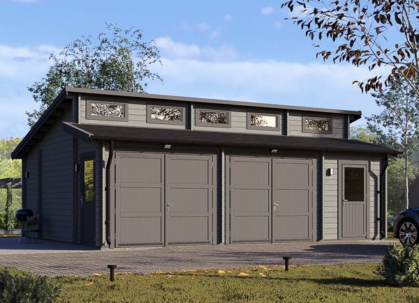 Dubbelgarage TWIN DUO (44 mm), 8x6 m, 48 m² avp.ui.product_images.thumbnail 1