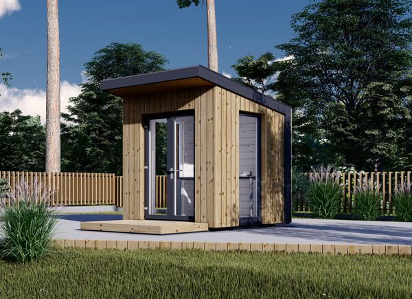 Friggebod EVELIN (isolerad, 34 mm + fasadbeklädnad), 2x2 m, 4 m² avp.ui.product_images.thumbnail 1
