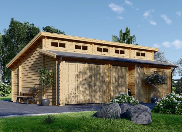 Dubbelgarage TWIN DUO (44 mm), 8x6 m, 48 m² avp.ui.product_images.thumbnail 1