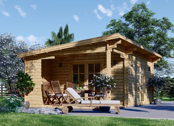 Attefallshus CARL (34 mm), 5x4 m, 20 m² + altan 8 m² avp.ui.product_images.thumbnail 1