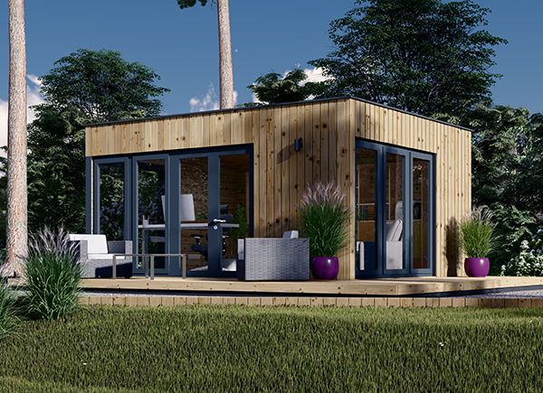 Attefallshus PREMIUM (isolerad, 34 mm + fasadbeklädnad), 5x4 m, 20 m² avp.ui.product_images.thumbnail 1