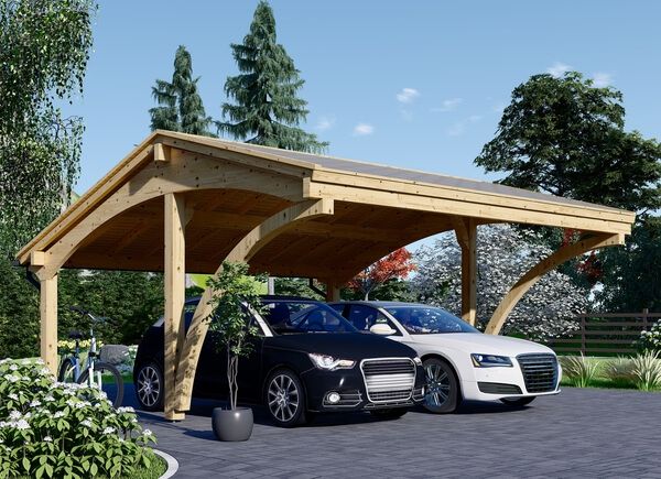 Dubbel carport i trä CORA DUO 5,9x5,9 m avp.ui.product_images.thumbnail 1