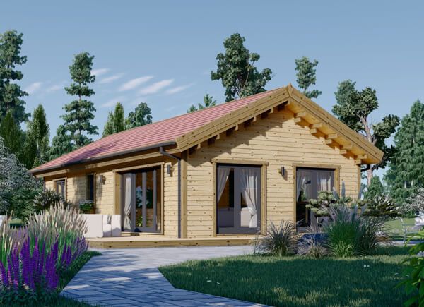 Fritidshus ANICA (Isolerad, 66 mm + fasadbeklädnad), 63 m² avp.ui.product_images.thumbnail 1