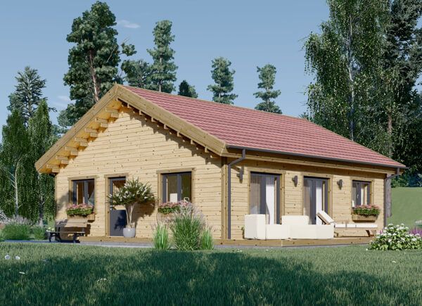 Fritidshus ALICE (Isolerad, 66 mm + fasadbeklädnad), 64 m² avp.ui.product_images.thumbnail 1