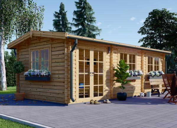 Attefallshus NORA (44 mm), 7x3,5 m, 24 m² avp.ui.product_images.thumbnail 1