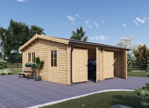 Dubbelgarage ALTERNATIVE (44 mm), 6x6 m, 36 m² avp.ui.product_images.thumbnail 1