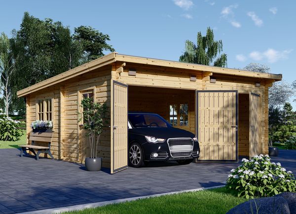 Dubbelgarage MODERN (44 mm), 6x6 m, 36 m² avp.ui.product_images.thumbnail 1
