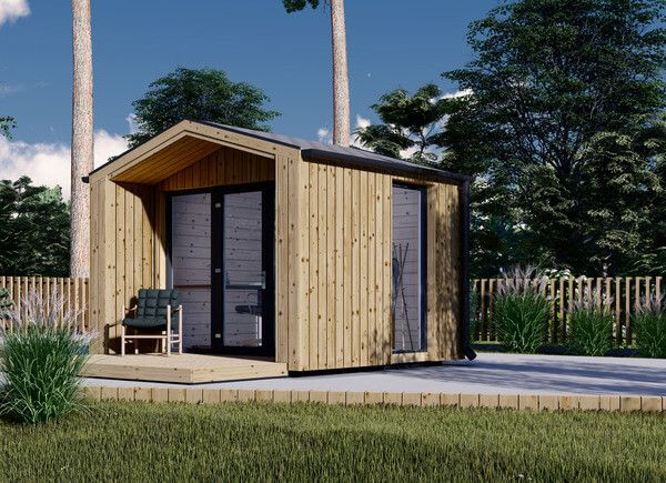 Friggebod PIA (isolerad, 34 mm + fasadbeklädnad), 3x2 m, 6 m² avp.ui.product_images.thumbnail 1