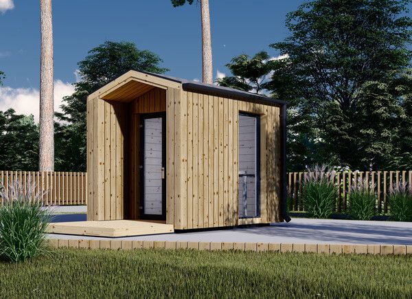Friggebod PIA (isolerad, 34 mm + fasadbeklädnad), 2x2 m, 4 m² avp.ui.product_images.thumbnail 1