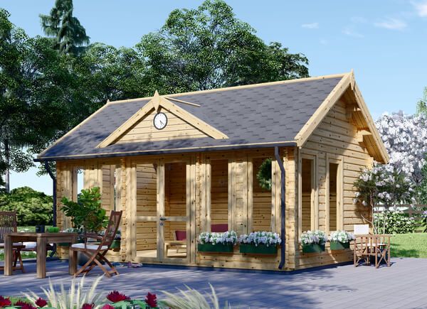 Attefallshus CLOCKHOUSE (44 mm), 5,5x4 m, 22 m² avp.ui.product_images.thumbnail 1
