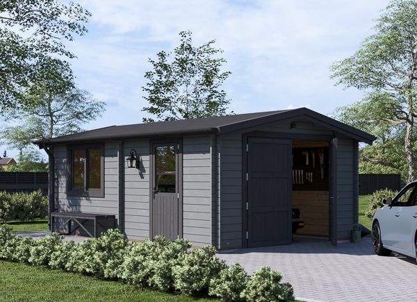 Enkelgarage CLASSIC (44 mm), 4x6 m, 24 m² avp.ui.product_images.thumbnail 1