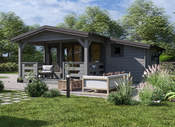 Attefallshus ISLA (44 mm), 6x5 m, 18 m² + altan 7 m² avp.ui.product_images.thumbnail 1