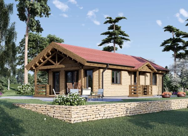 Fritidshus DONNA (Isolerad, 66 mm + fasadbeklädnad), 55 m² avp.ui.product_images.thumbnail 1