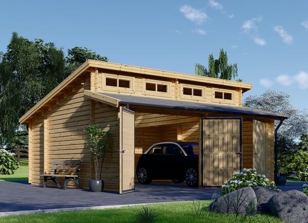 Dubbelgarage TWIN DUO (44 mm), 6x6 m, 36 m² avp.ui.product_images.thumbnail 1