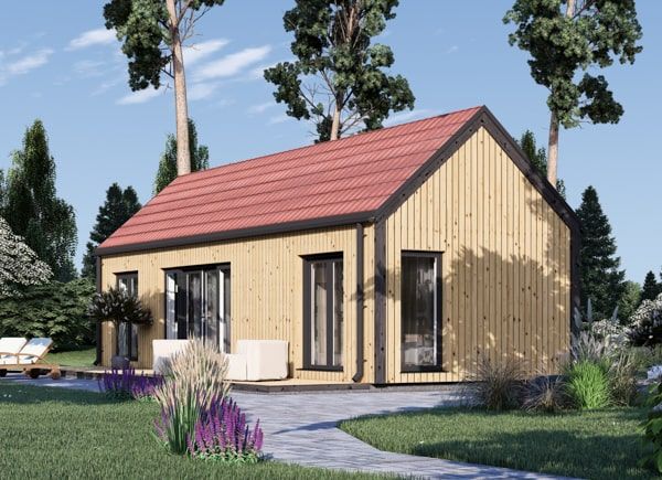 Fritidshus ADALINE (Isolerad, 66 mm + fasadbeklädnad), 41 m² avp.ui.product_images.thumbnail 1