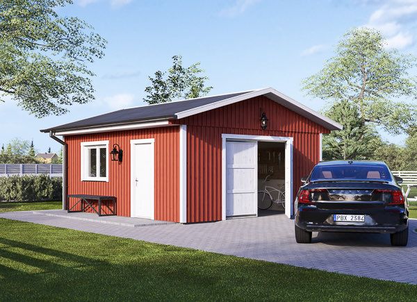 Garage byggsats - enkelgarage LORA, 5x6 m, 28 m² avp.ui.product_images.thumbnail 1
