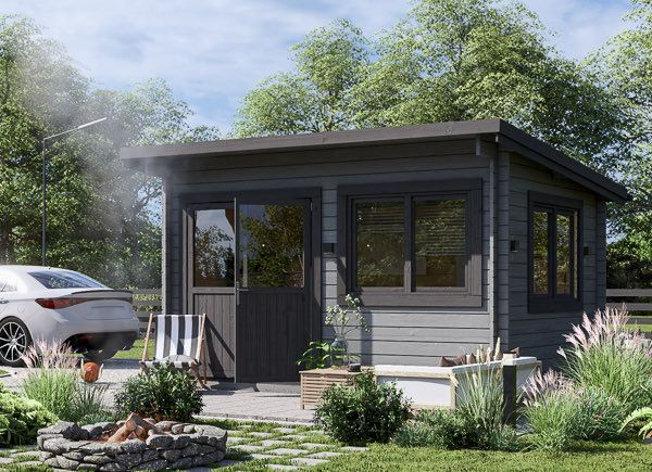 Friggebod med pulpettak LILLE (34 mm), 4x3 m, 12 m² avp.ui.product_images.thumbnail 1