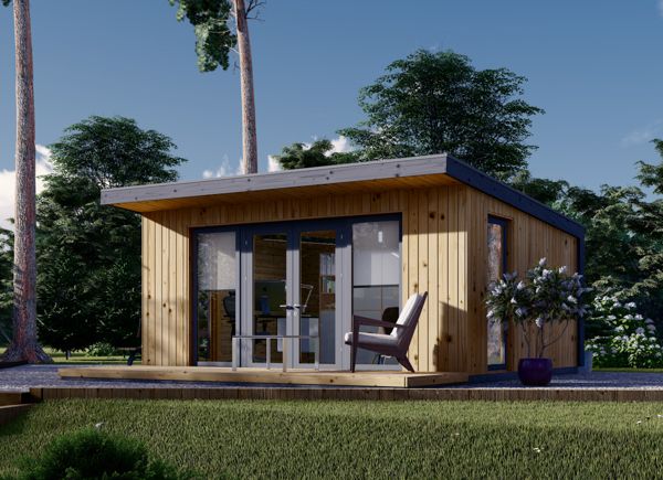 Attefallshus EVELIN (34 mm + fasadbeklädnad), 5x4 m, 20 m² avp.ui.product_images.thumbnail 1