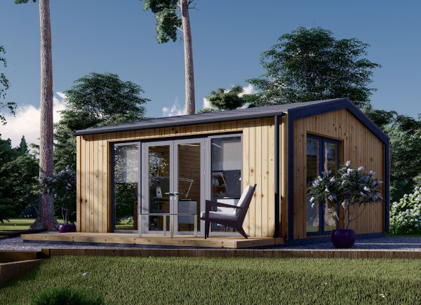 Attefallshus EMMY (34 mm + fasadbeklädnad), 5x5 m, 25 m² avp.ui.product_images.thumbnail 1