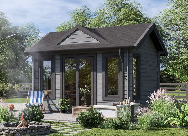 Friggebod CLOCKHOUSE (44 mm), 4x3 m, 12 m² avp.ui.product_images.thumbnail 1