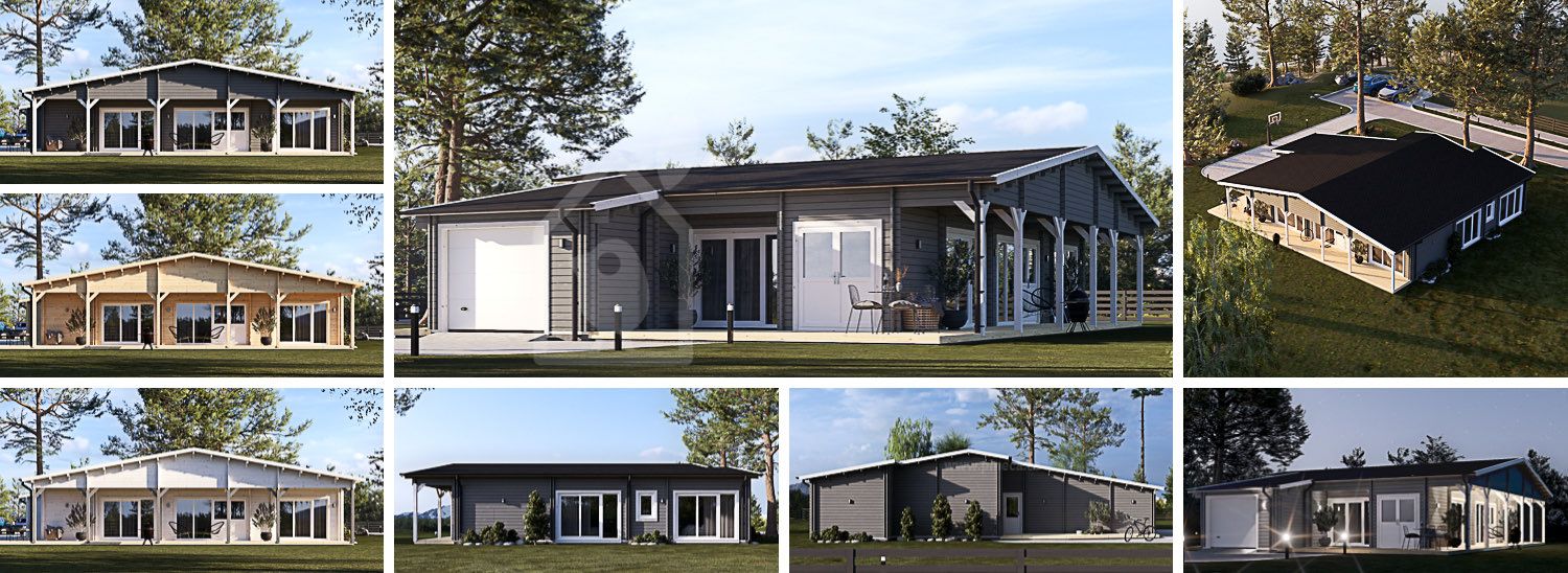 Fritidshus RIVIERA S (44+44 mm), 130 m² visualization 1