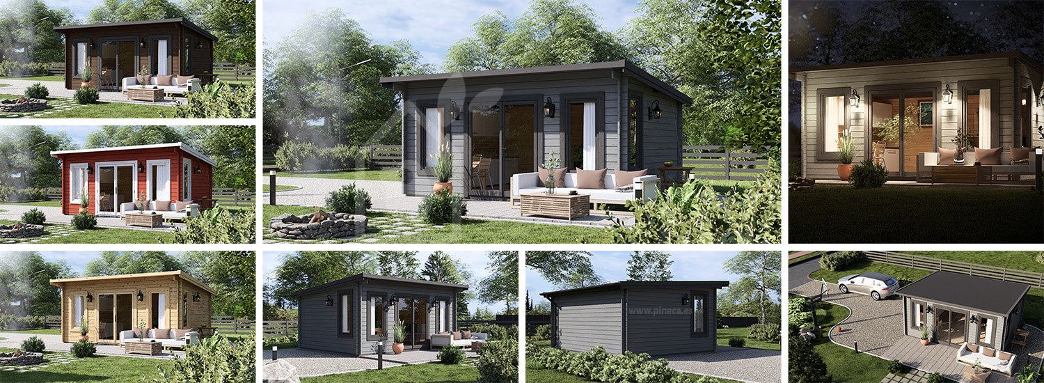 Attefallshus ESSEX (34 mm), 5x4 m, 18 m² visualization 1