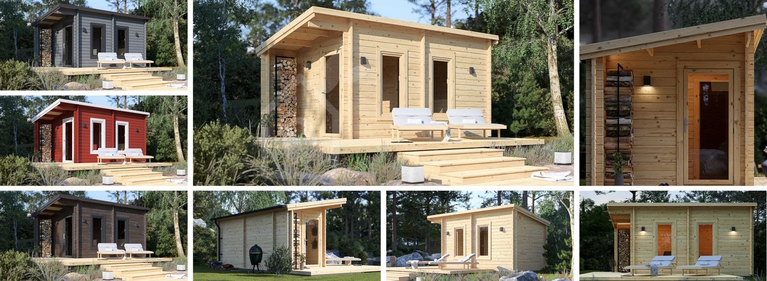 Bastuhus VIGOR (44 mm), 5.3x2.5 m, 4.9 m² visualization 1