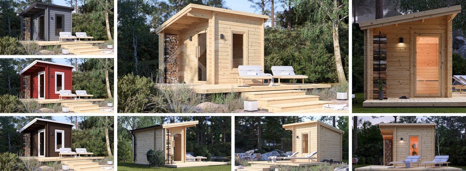 Bastuhus VIGOR (44 mm), 3.3x2.5 m, 4.85 m² visualization 1