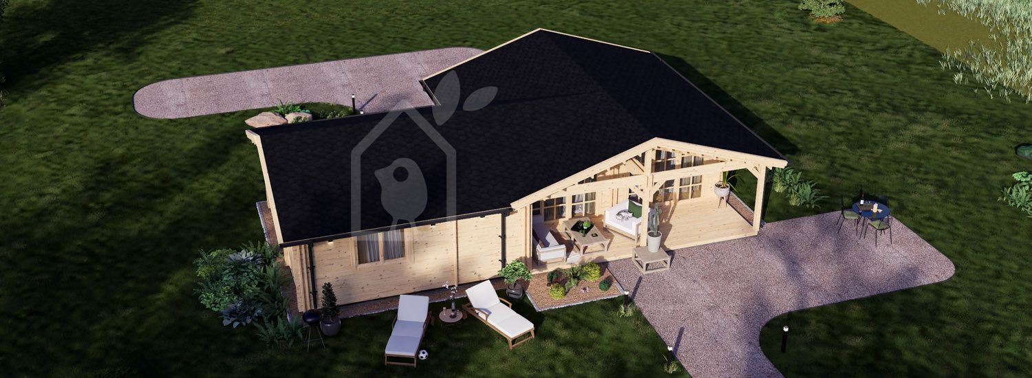 Fritidshus ADELE S (Isolerad, 44+44 mm), 60 m² visualization 1