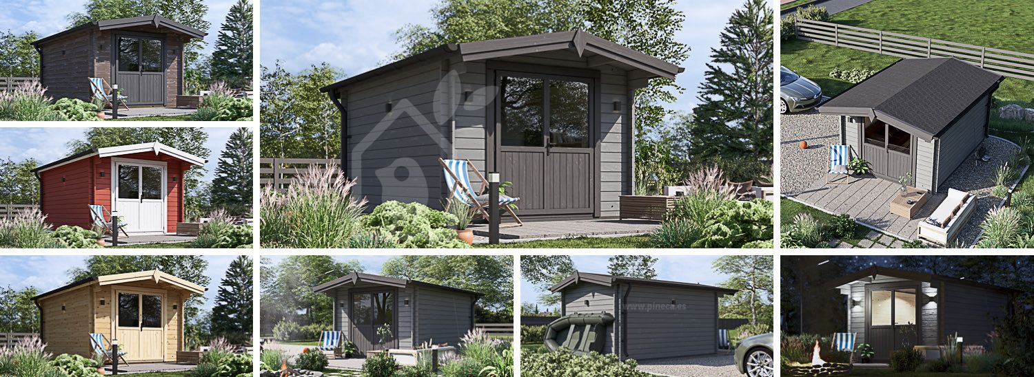 Friggebod PETER (34 mm), 3x3 m, 9 m² visualization 1