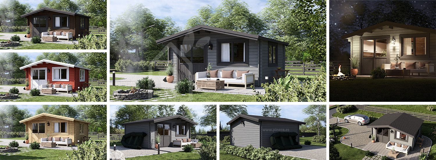 Attefallshus LILLE (34 mm), 5x4 m, 18 m² visualization 1